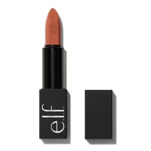 ELF SATIN LIPSTICK NO DOUBT #81794 O FACE PINK BROWN NUDE LONG LASTING MAGNETIC